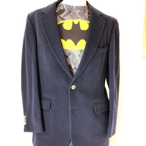 Cashmere BARRISTER smoking Jacket 38R tux night blue